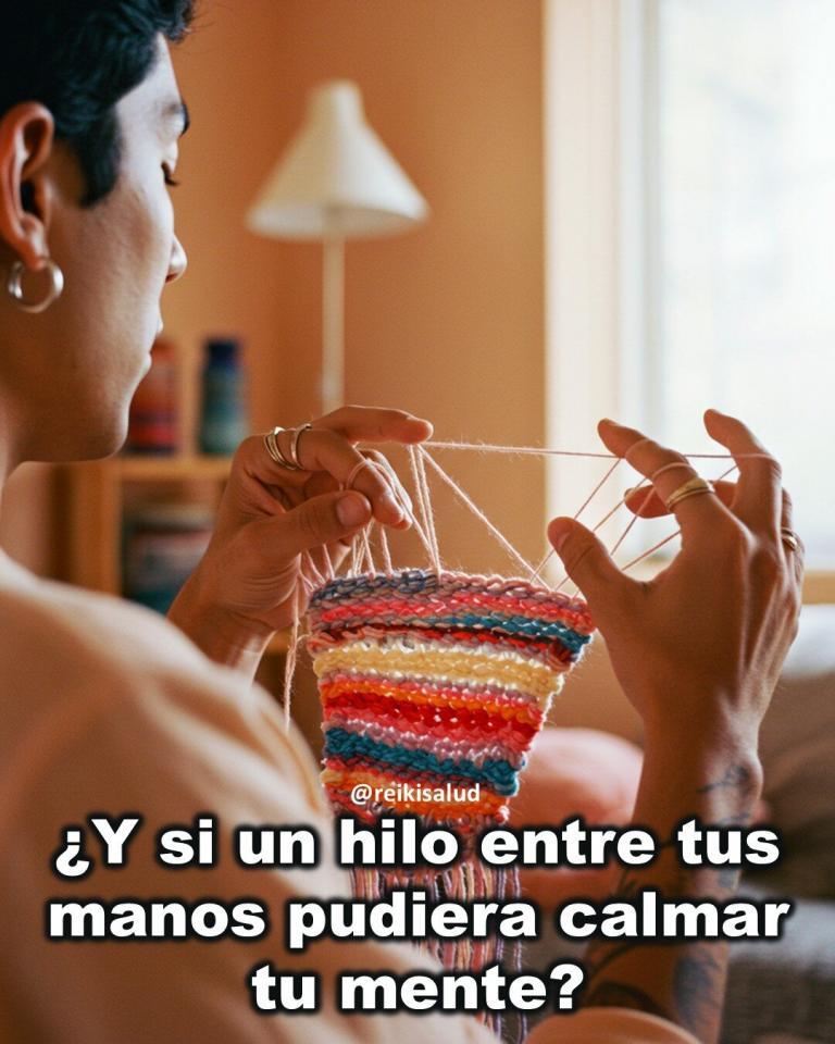 ¿Y si un hilo entre tus manos pudiera calmar tu mente?