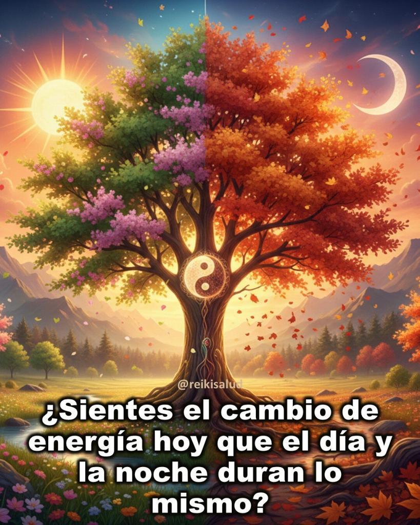 ¿Sientes el cambio de energía hoy que el día y la noche duran lo mismo? 2 Sientes el cambio de energia hoy que el dia y la noche duran lo mismo ¿Sientes el cambio de energía hoy que el día y la noche duran lo mismo?