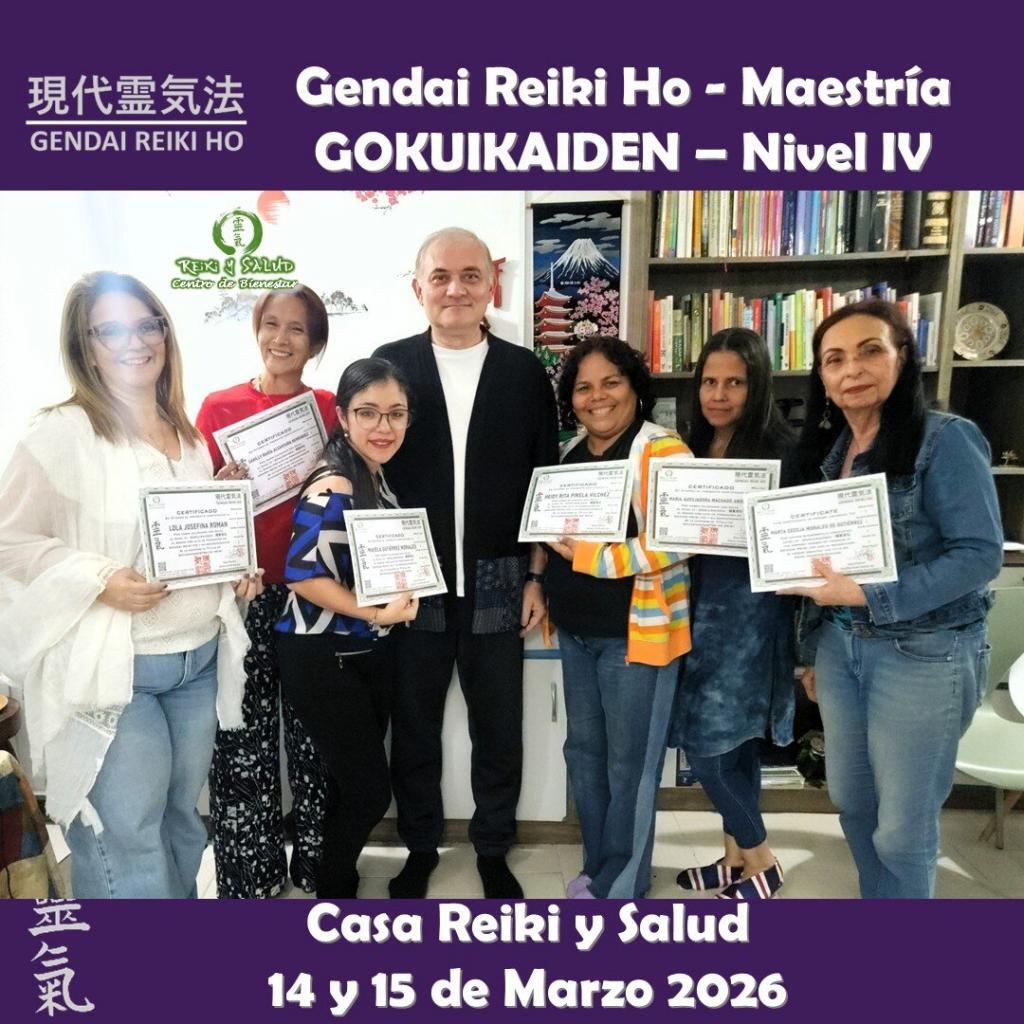 Hoy celebro la certificación de ocho nuevas Maestras y Un Maestro, Shihans de Gendai Reiki Ho en Venezuela. 7 Curso Maestria Gendai Reiki Ho Gokuikaiden 15 Marzo Casa Reiki y Salud No 1 Hoy celebro la certificación de ocho nuevas Maestras y Un Maestro, Shihans de Gendai Reiki Ho en Venezuela.